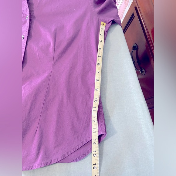 The Limited ladies fitted button down long sleeve shirt size M - Picture 6 of 7